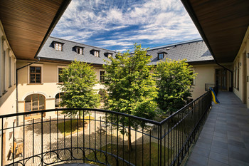 The courtyard of the department.